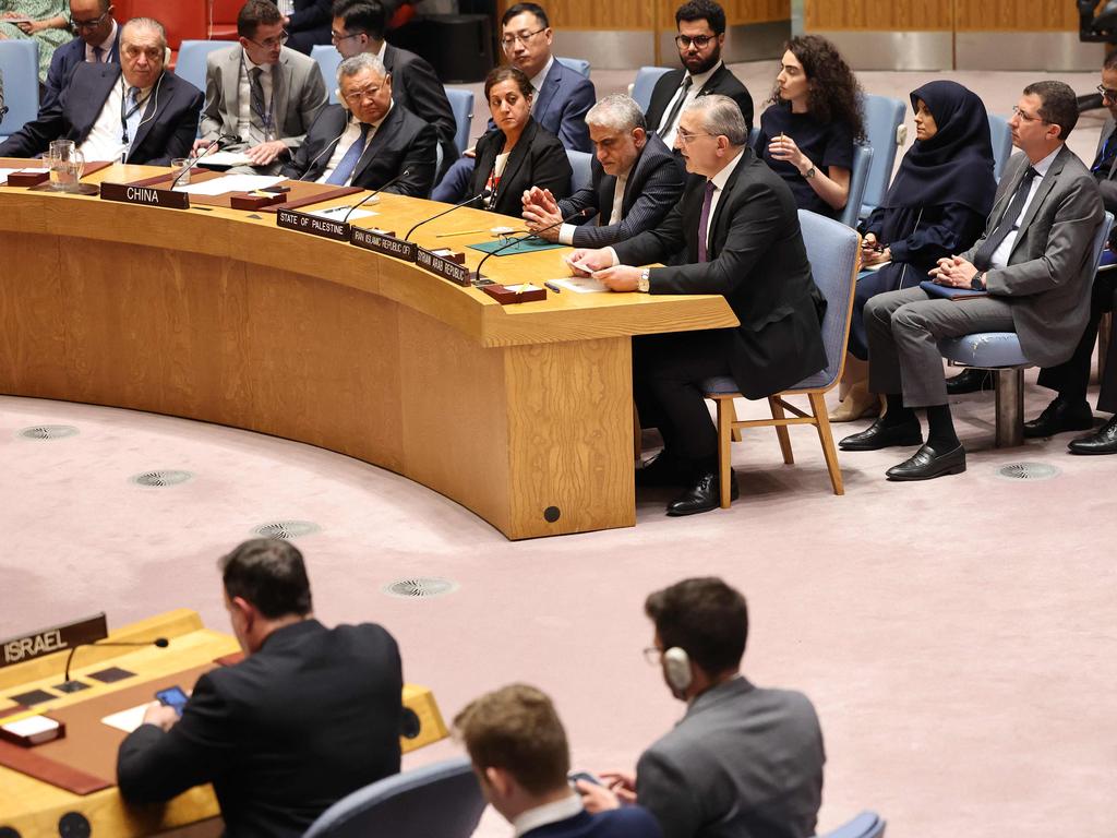 Members of the UN Security Council hold an emergency meeting. Picture: Getty Images via AFP