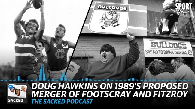 SACKED: Doug Hawkins on 1989's proposed Bulldogs merger