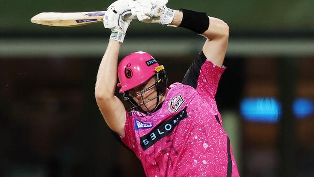 SYDNEY, AUSTRALIA - DECEMBER 16:  Jack Edwards of the Sixers bats during the BBL match between Sydney Sixers and Melbourne Renegades at Sydney Cricket Ground, on December 16, 2024, in Sydney, Australia. (Photo by Matt King/Getty Images)