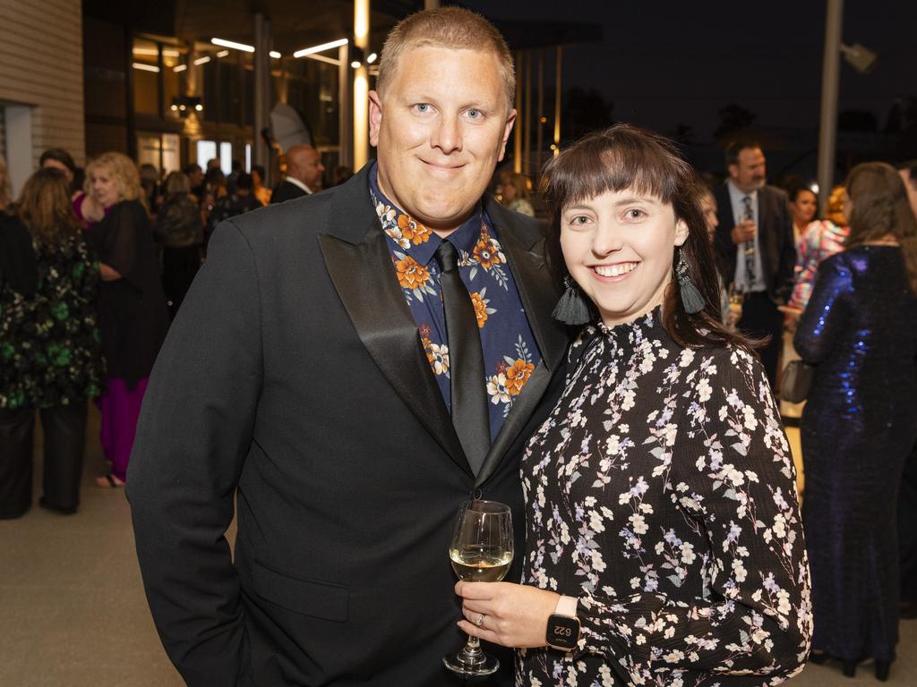 Damian and Olivia Smoothy at the Business disABILITY Awards. Picture: Kevin Farmer