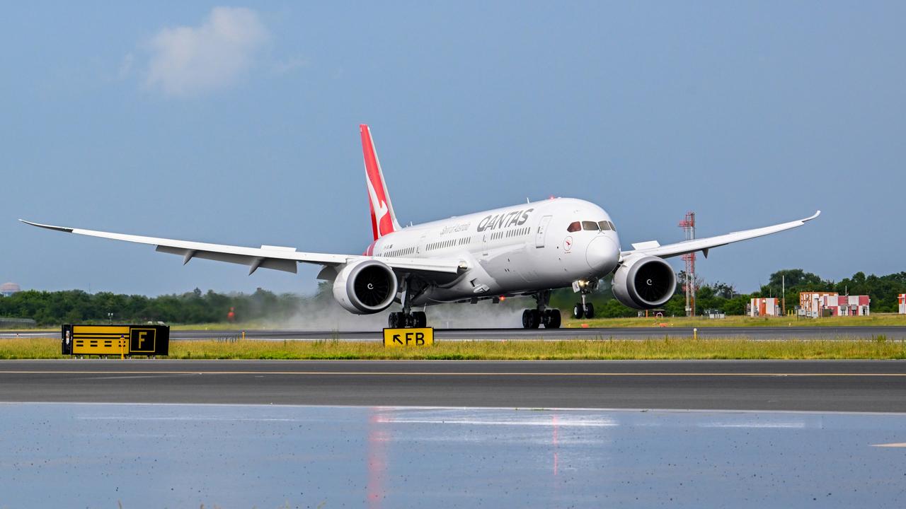Qantas says it has not noticed a decrease in demand for flights to the US, but other international airlines have. Picture: Alexi Rosenfeld/Getty Images for Qantas