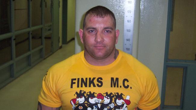 Shane Scott Bowden’s 2004-era police mugshot from when he was a member of the Finks.