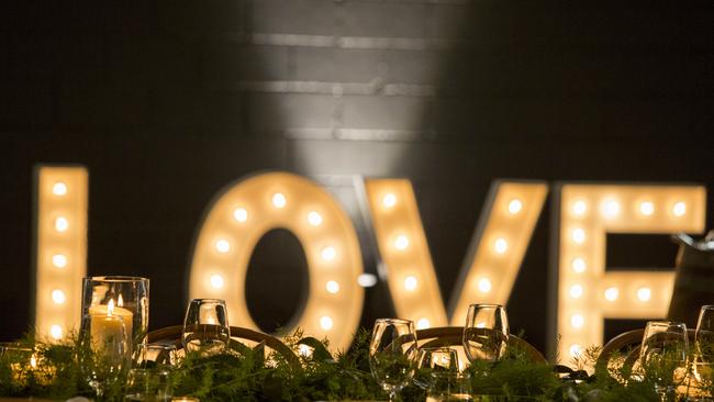 Which I love: Ali Fyfe and Nick Babousis’s wedding reception Picture: Ben Clark Photography