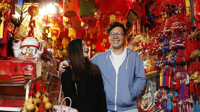 China has overtaken England and New Zealand as the most popular country of birth in Sydney, according to the latest Census. Sydneysiders Paul Wong, from Hornsby, and his friend Mina Xou who lives in the city. Picture: David Swift