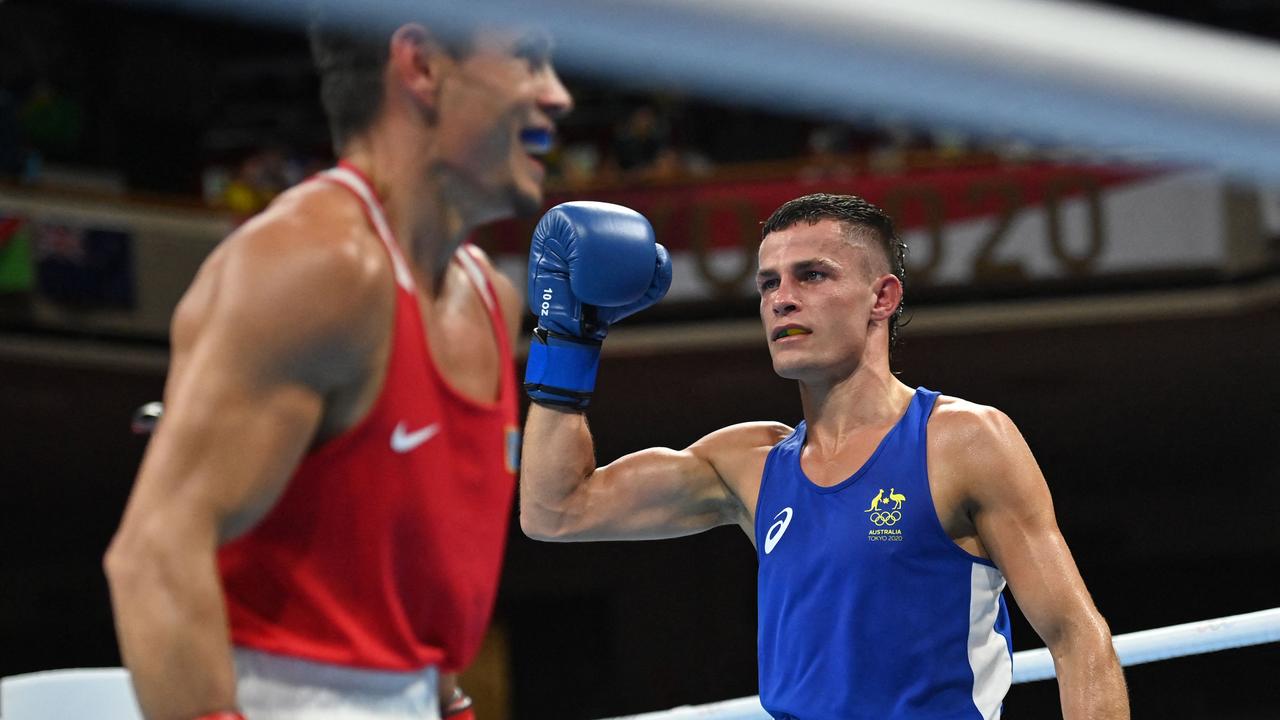 A bronze medal, at the very least, is in Harry Garside’s hands. Picture: AFP