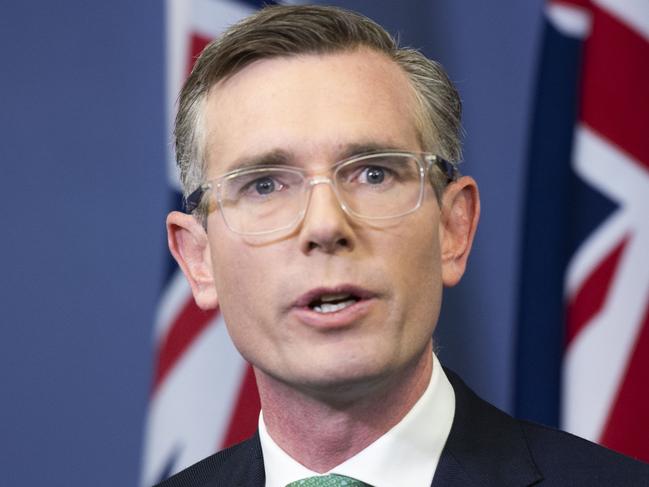 Sydney, Australia, NewsWire, Friday, 12 August 2022.Premier Dominic Perrottet pictured speaking at a press conference in Martin place, Sydney today with Minister for Women, Minister for Regional Health and Minister for Mental Health Bronnie Taylor.Picture: NewsWire / Monique Harmer