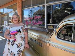 Tamika Holmes from Mikkaa's Magic Hair Salon in Booval. Picture: Darren Hallesy