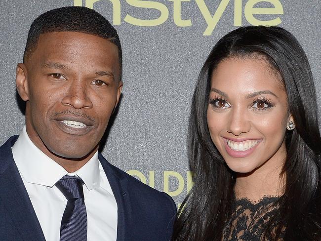 WEST HOLLYWOOD, CA - NOVEMBER 17: Actor Jamie Foxx and Miss Golden Globe Corinne Foxx attend Hollywood Foreign Press Association and InStyle Celebration of The 2016 Golden Globe Award Season at Ysabel on November 17, 2015 in West Hollywood, California. (Photo by Kevork Djansezian/Getty Images)