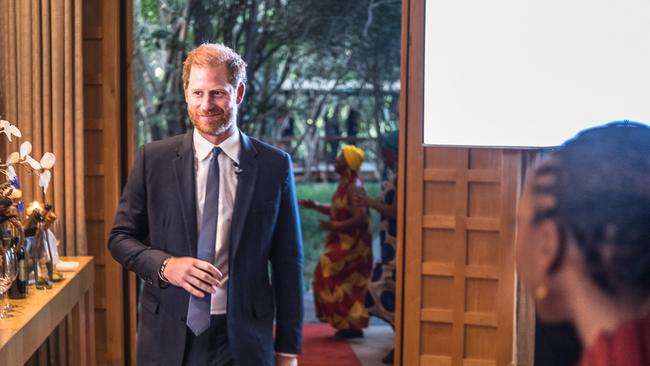 Prince Harry attends a Sentebale reception and panel discussion at The Saxon Hotel in Johannesburg, South Africa. Picture: Brian Otieno/Getty Images for Sentebale