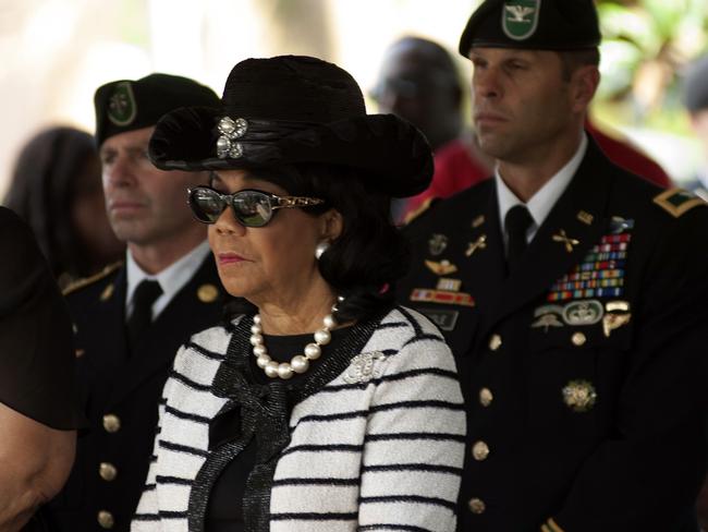 Florida Congresswoman Frederica Wilson, attends the burial service for US Army Sgt. La David Johnson. Picture: AFP