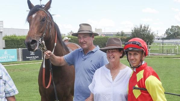 Trainer Rod Northam is hoping his bargain buy Splash Of Steel can take down his high-priced rivals on debut at Rosehill. Picture: Bradley Photos