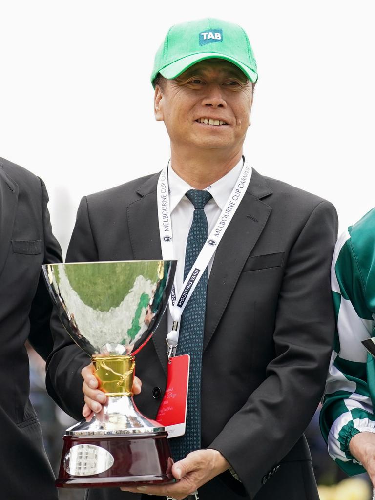 Yuesheng Zhang loves racing. (Photo by Scott Barbour/Racing Photos via Getty Images)