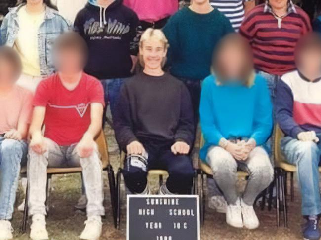 A 16-year-old Preston in his 1988 Sunshine High School picture. Picture: Supplied