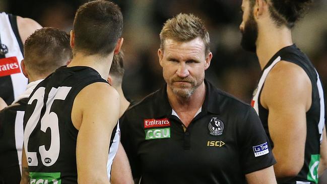 Nathan Buckley says his side did Ok given their struggle to get the ball inside 50. Pic: Michael Klein.