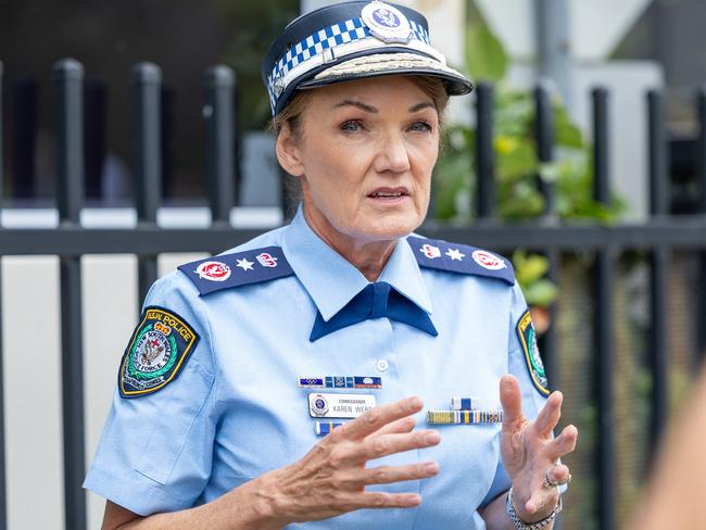 NSW Police Commissioner Karen Webb last week backed down on her claim media reporting about the caravan had “compromised” an ongoing terror investigation. Picture Thomas Lisson