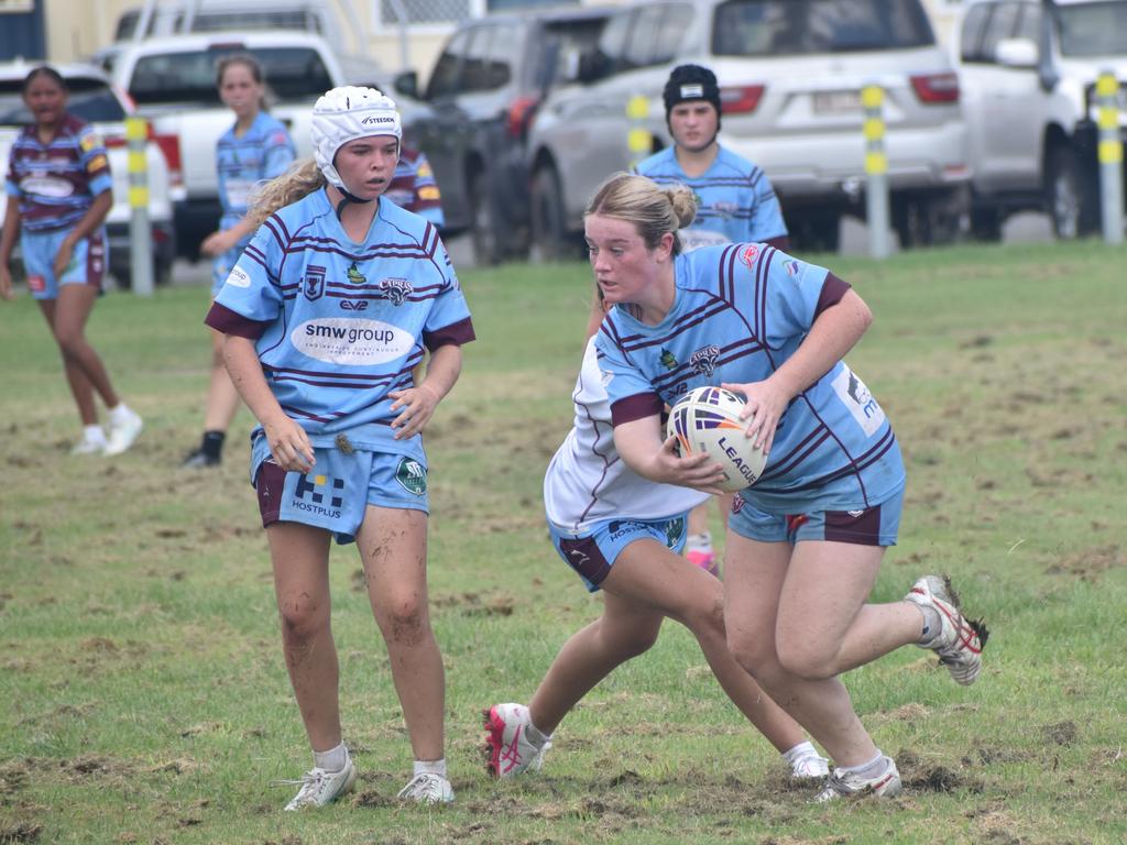 CQ Capras under-17 girls intra-squad trial game at Kettle Park, Rockhampton, on January 19, 2025.