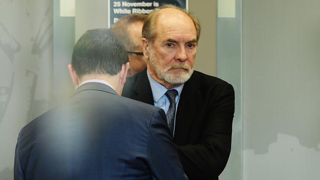 ARL Commission chairman John Grant after club bosses stormed out of the meeting. Picture: Brett Costello