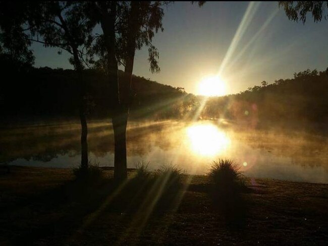 Casey Anderson captured this image of the sunrise over Mount Morgan No. 7 Dam.