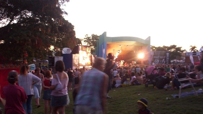 The Caneland Soundshell in 2005 when Channel V came to Mackay for The Living End concert. Picture: Glen Hall