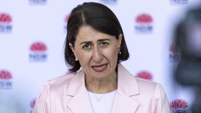 NSW Premier Gladys Berejiklian provides a COVID-19 update. Picture: Monique Harmer