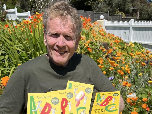 Ken Piesse with his new Christmas gift offering, ABC of Australian Cricket.