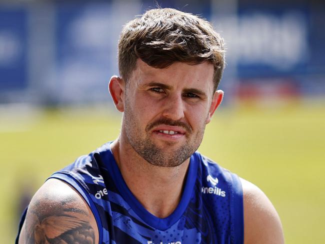 DAILY TELEGRAPH - 8.4.25 Toby Sexton from the Canterbury Bulldogs NRL team during a press day. Picture: Sam Ruttyn