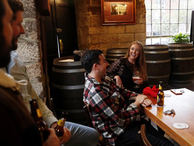 Patrons have been welcomed back into Sydney pubs and restaurants … and it’s not before time for the beer, wine and spirits industry. Picture; Nikki Short