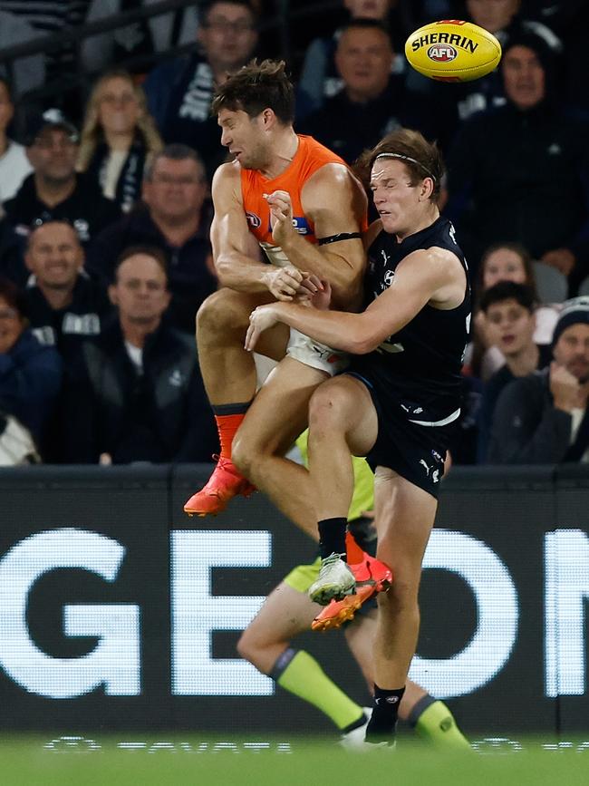 Toby Greene was hit with a one-week suspension. Picture: Michael Willson/AFL Photos via Getty Images