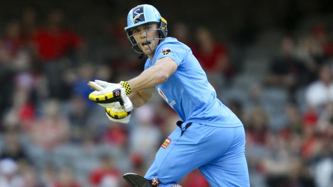 Phil Salt in action against the Melbourne Renegades. Picture: Luke Hemer/Getty Images