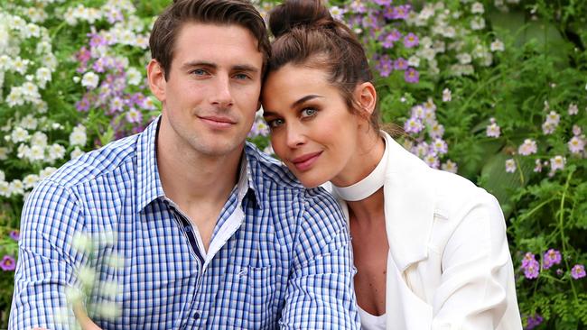 Megan Gale and partner Shaun Hampson, who have a three-year-old son together, are expecting their second child later this year. Picture Rebecca Michael.