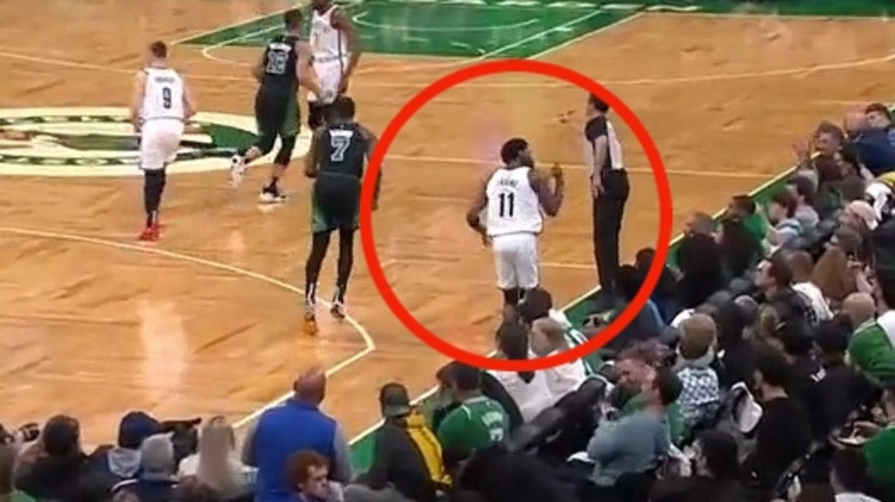 Kyrie Irving, penggemar, jari tengah, Boston Celtics vs Brooklyn Nets, video, reaksi, persaingan, sejarah