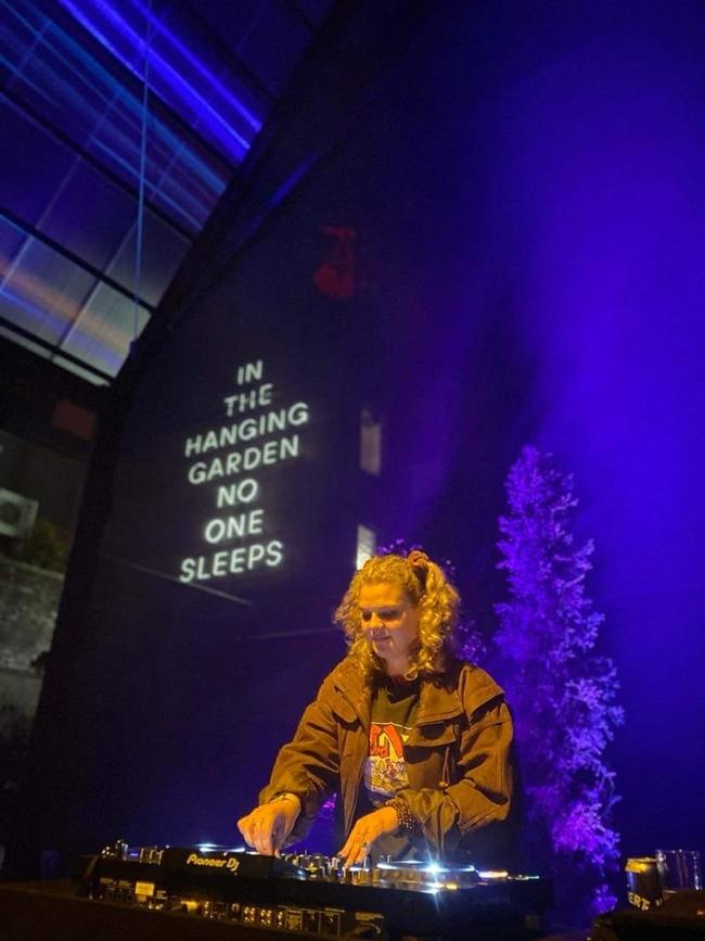 Amy Walsh performs as DJ Phemme at In the Hanging Garden. Picture: Supplied