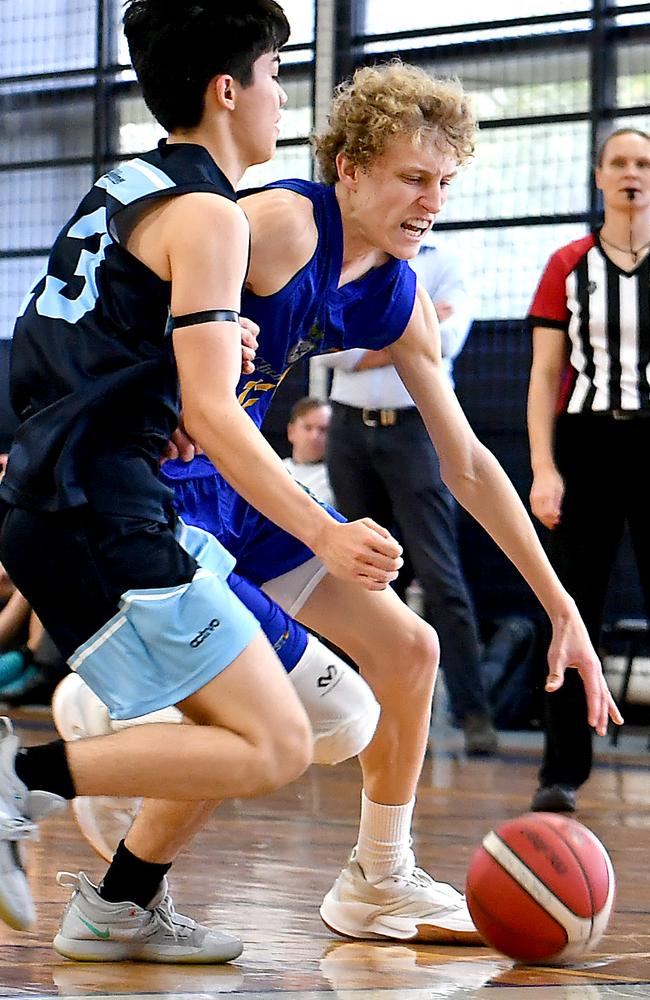 GPS First V basktetball game between Churchie and Brisbane Boys Grammar. Saturday September 3, 2022. Picture, John Gass