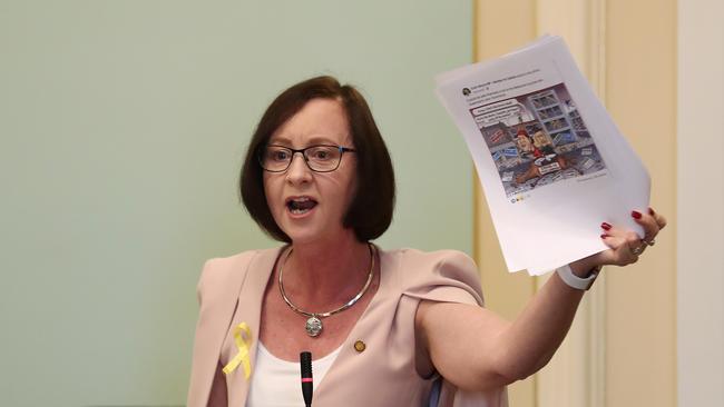 State Labor MP for Redcliffe Yvette D'Ath during Queensland parliament Question Time. Photographer: Liam Kidston.