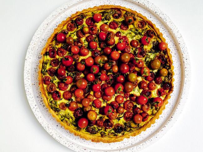 EMBARGO FOR TWAM, 01 MARCH 2025. FEE MAY APPLY. Tomato Tart, Pranzo by Guy Mirabella (Hardie Grant Books), RRP $60. Photo: Guy Mirabella