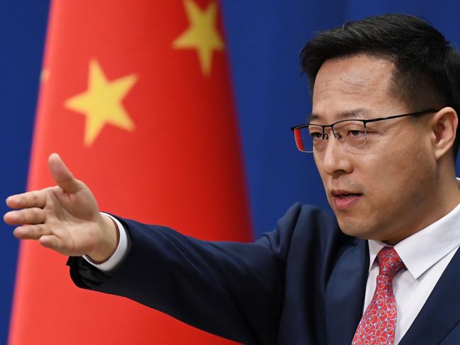 Chinese Foreign Ministry spokesman Zhao Lijian. Picture: AFP