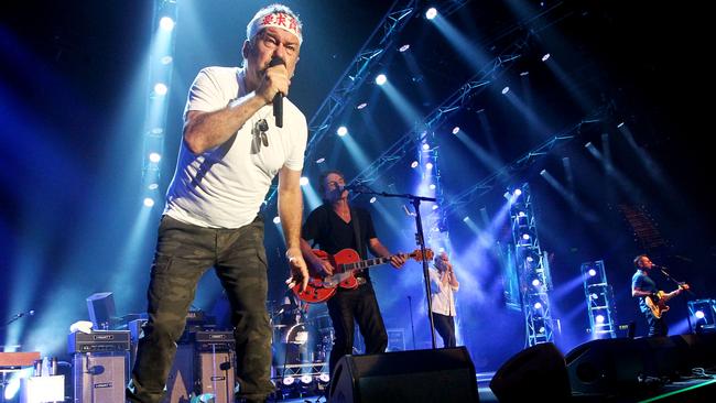 Cold Chisel playing at Gold Coast Convention Centre. (L-R) Jimmy Barnes