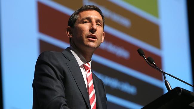 06/10/2016: Jake Klein, Executive Chairman of gold producer Evolution, speaks at the Melbourne Mining Club.  Stuart McEvoy for The Australian.