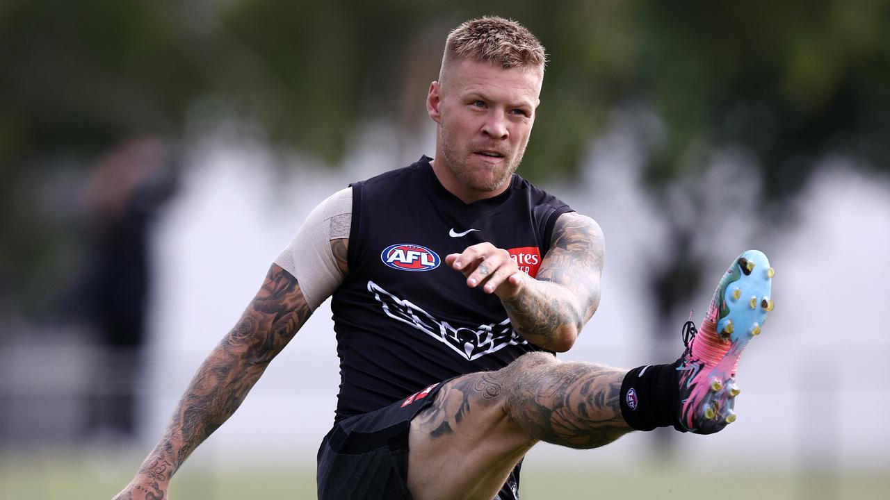 Jordan De Goey of the Magpies. Picture: Michael Klein