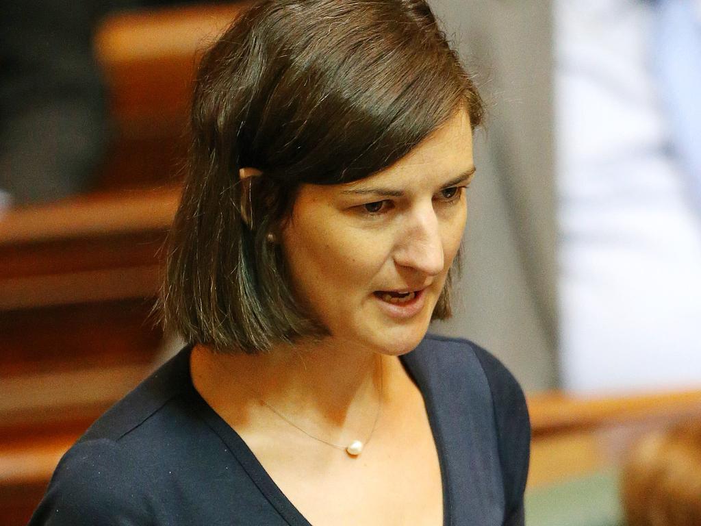 Victorian Greens MP Ellen Sandell says residents have been ‘treated like prisoners’. Picture: Mark Stewart