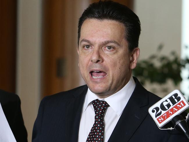 Senator Nick Xenophon has grilled the ABS on whether they said the Census fail was the result of a “malicious attack”. Picture: News Corp