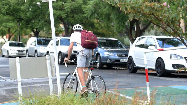 Plans to improve cycling safety along the Rugby/Porter St bikeway are being reviewed. Picture: Roger Wyman