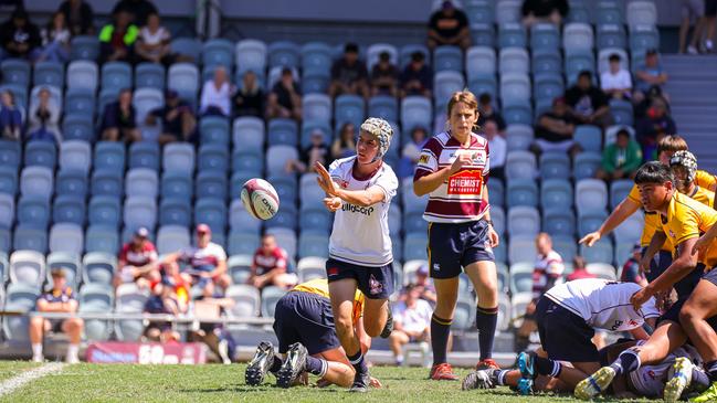 Buildcorp Emerging Reds Cup day one action between South East Queensland's Under-15s and Brisbane White Under-15s. Picture credit: QRU Media/ Erick Lucero.