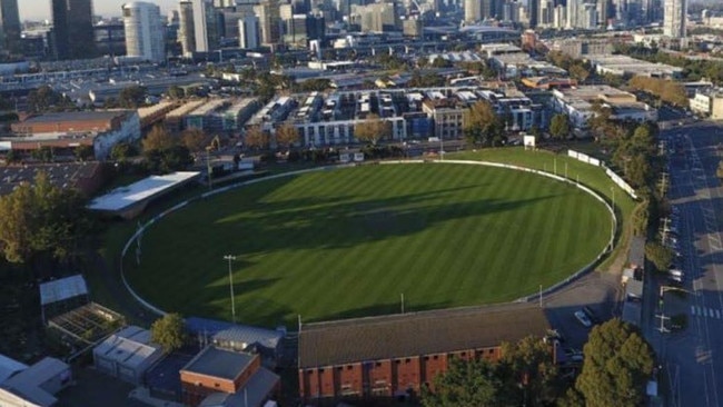 North Port Oval off Williamstown Rd in Port Melbourne has long been the centre of contention between the PMCC and the AFL. Picture: Facebook