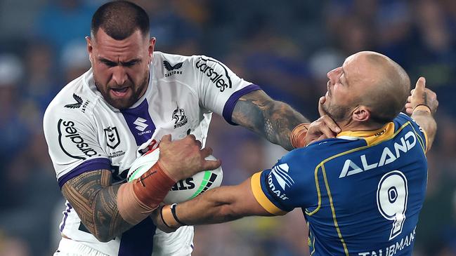 Nelson Asofa-Solomona has re-signed with Storm. Picture: Cameron Spencer/Getty Images