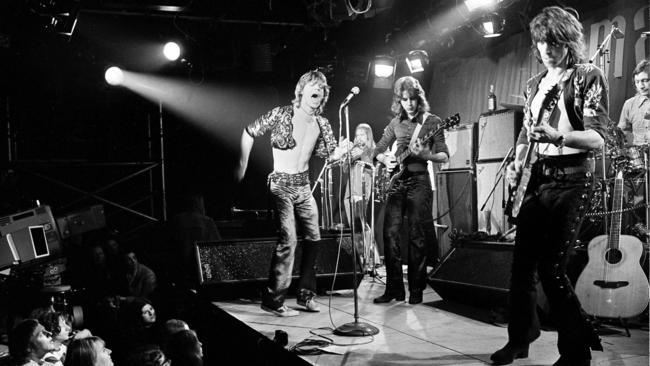 The Rolling Stones perform in London in 1971. Picture: AP