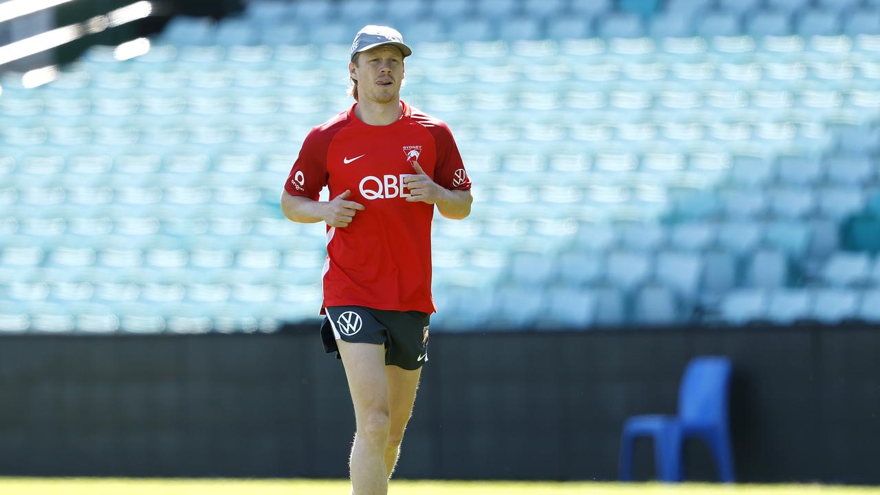 Sydney's Callum Mills is out with a hamstring injury. Picture: Phil Hillyard