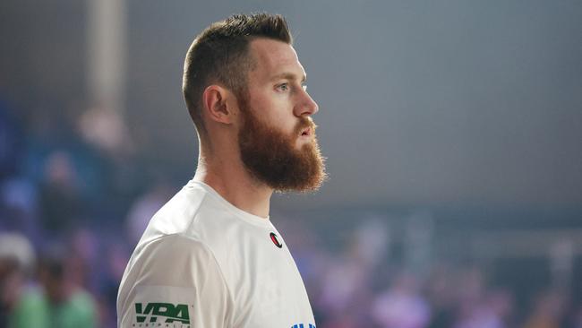 Aron Baynes has been suspended for five games over the now infamous tunnel blow-up. Picture: Getty Images