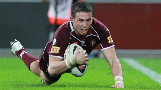 Darius Boyd has scored 17 State of Origin tries for the Maroons.