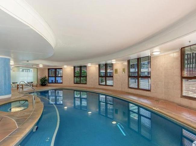 The pool at 35 Howard St, Brisbane. Picture: realestate.com.au.